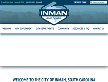 Tablet Screenshot of cityofinman.org